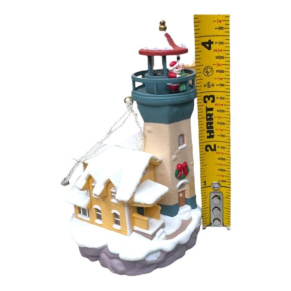 Hallmark Keepsake Lighthouse Greetings Christmas Ornament Magic Series Set Of 3 - Picture 6 of 8
